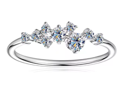 0.30CT Moissanite Women’s Ring – 925 Sterling Silver